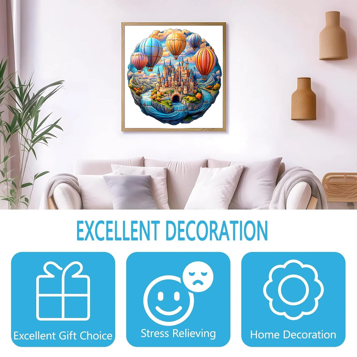 Dream Castle Unique Shape Wooden Jigsaw Puzzles