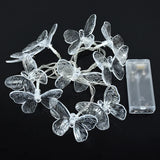 1.5M 10LED Butterfly Lights String Battery Outdoor Fairy Night Lamp Garland Party Decoration