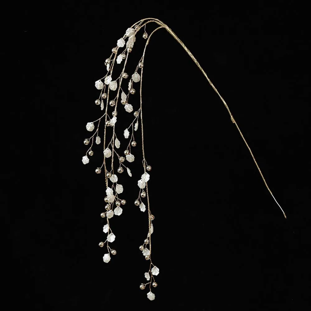 35-40cm Christmas Crystal Vine Pendants Glitter Beads String Handmade Xmas Tree Ornaments