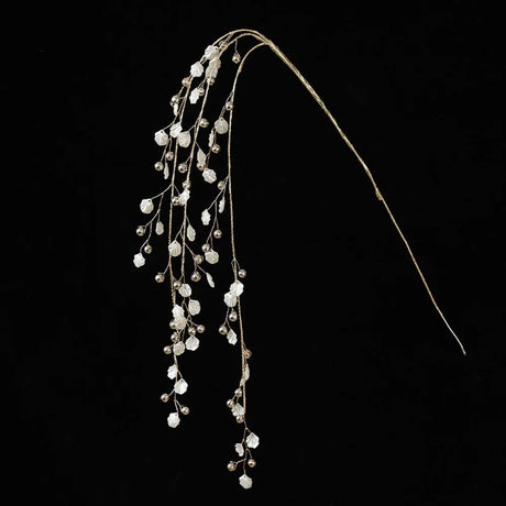 35-40cm Christmas Crystal Vine Pendants Glitter Beads String Handmade Xmas Tree Ornaments