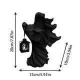 Halloween Ghost Lantern Resin Statue