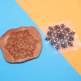 9cm Mandala Pottery Polymer Clay Texture Sheets Embossing Stamp