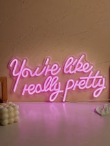 LED Neon You're Like Really Pretty USB Neon Signs Night Light