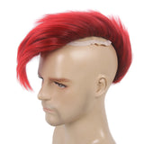 Mohawk Wig in Red & Black Adults Short Hair Wigs Halloween Costume Cosplay