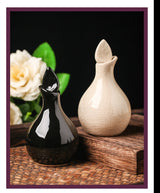 Leaf Cracked Glaze Essential Oil Pots 100ml Ceramic Aromatherapy Scented Home Decor Bottle