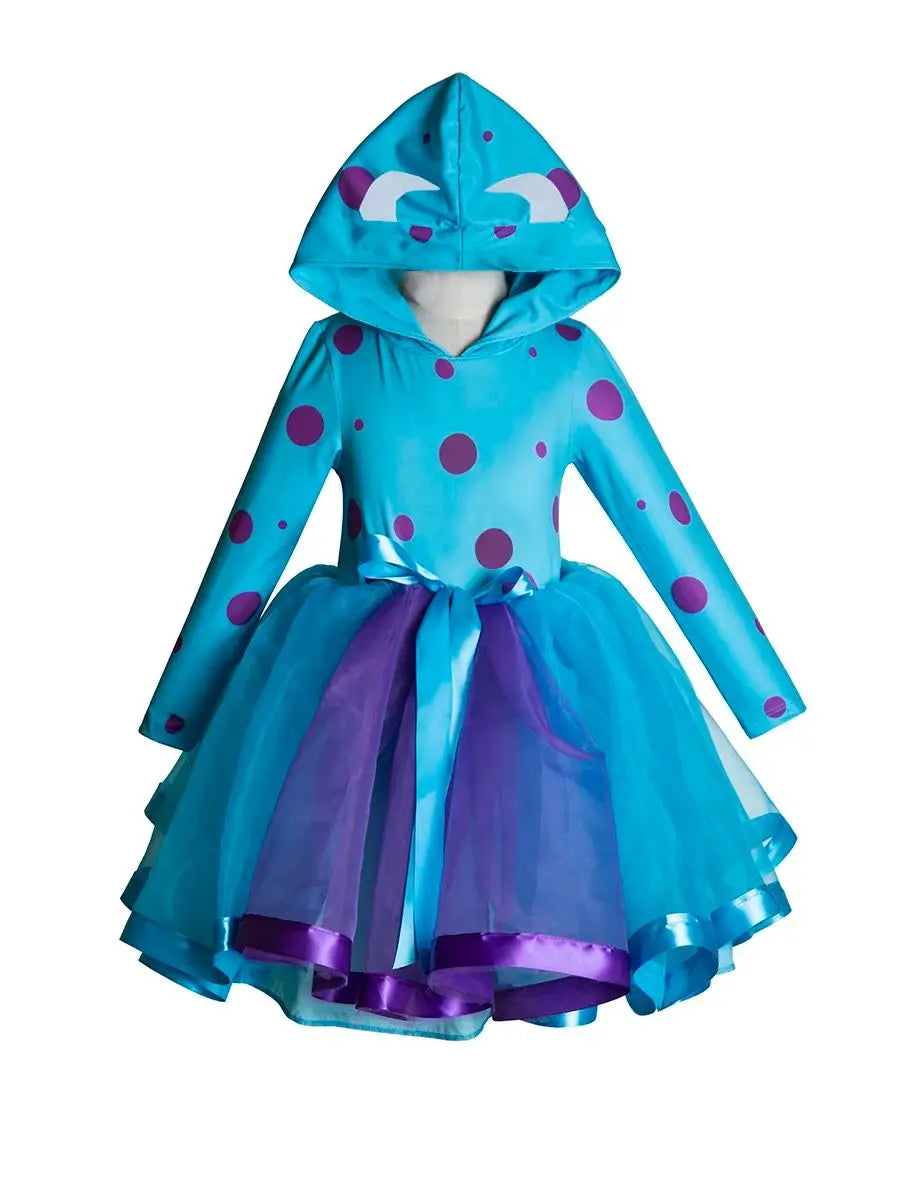 Monster Inc Tutu Hoodie Dress Halloween Book Week Costume Party Birthday Dress