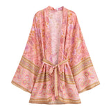Mari's Boho Cover Up Short Kimono