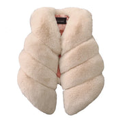 Baby Girls Faux Fur Vest Winter Outfits Kids Warm Sleeveless Coat Infant Toddler 6M-7Y Outerwear
