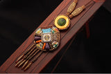 Handmade Beaded Leather Boho Necklaces