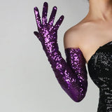 Glitter Gloves 70cm Long Gloves 26 Colours