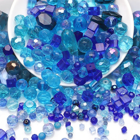 45g Mixed Glass Beads for Jewellery Making DIY Bracelet Necklace