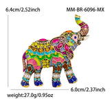 Rhinestone Elephant Brooches