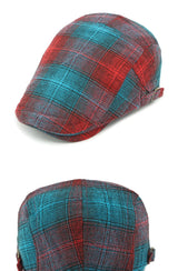 Bright Plaid Ivy Beret Caps