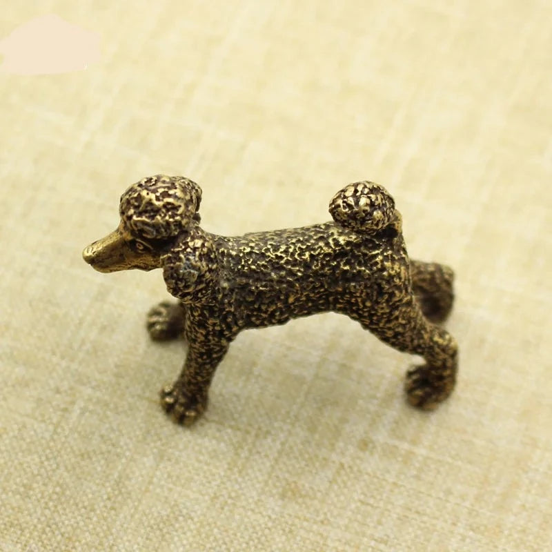 Copper Poodle Figurine Tea Pets