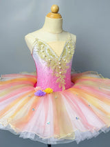 Sunrise Professional Ballet Tutu Girls Pink Tulle Ballerina Performance Dance Clothes Women Girls
