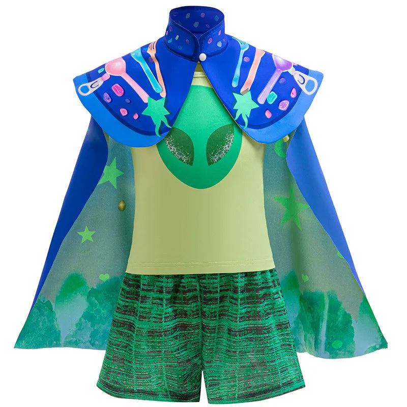Boys Halloween Cosplay Alien Movie Elio Kids Costume