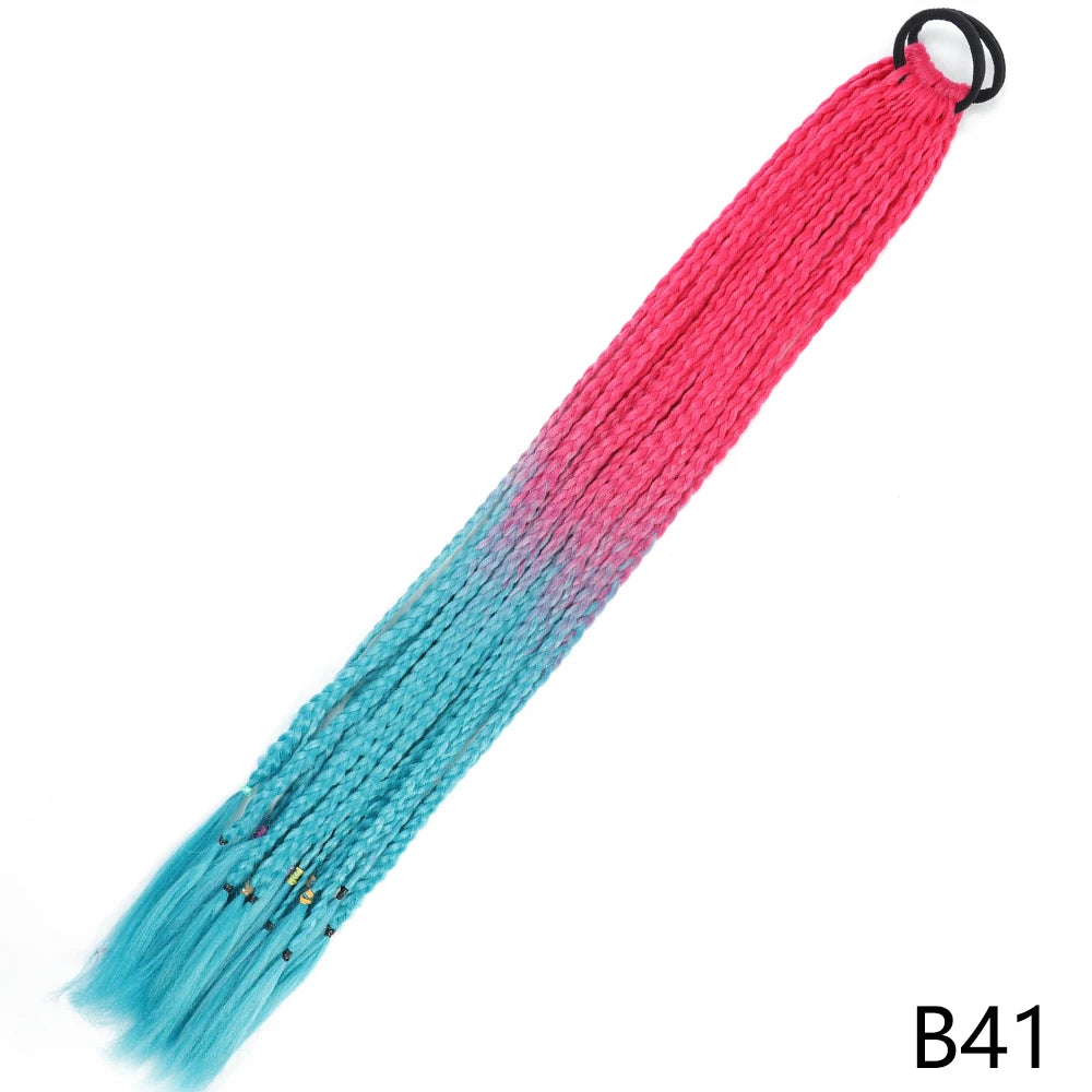 Long Braided Ponytail Hair Extensions 60CM