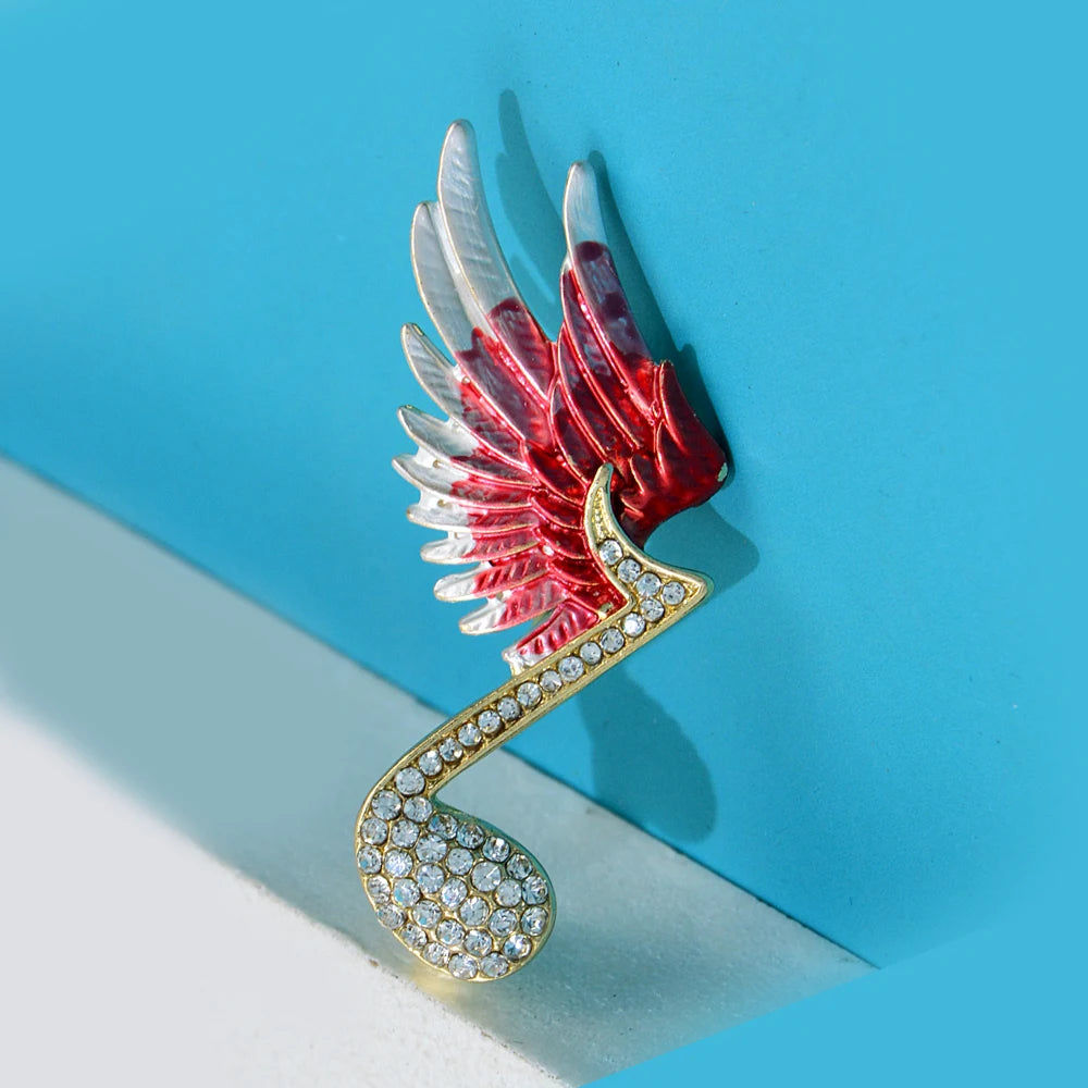 Music Gives Me Wings Brooches