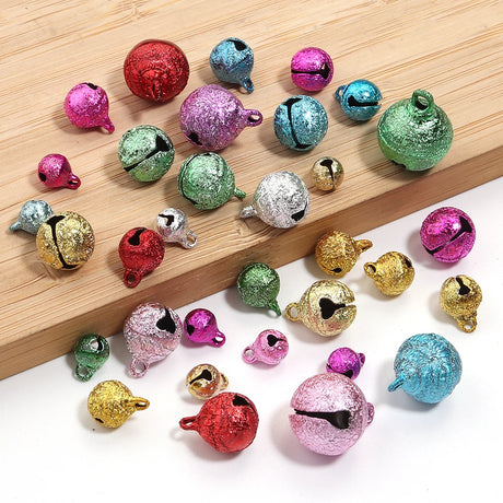 Iron Jingle Bells For DIY Christmas Tree Ornament Jewellery Making Accessories20-50pcs 6 8 10 12 14 mm