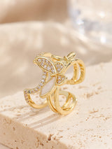 Zircon Nail Jewellery Wearable Art Finger Tip Rings