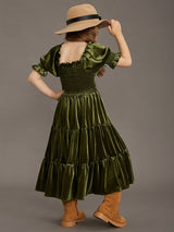 Girls Velvet Photoshoot Dresses