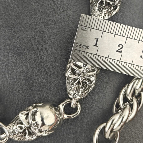 Skull Pocket Punk Wallet Chain Stainless Steel