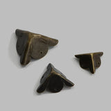 Sets of Four Antique Iron Corner Furniture Hardware