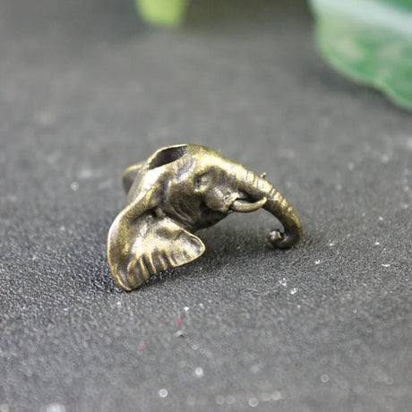 Elephant Head Brass Paracord Beads Lanyard Dreadlock Beard Bead