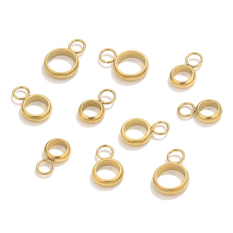 20pcs Stainless Steel Pendant Clip Connectors Bail Clasps For DIY Necklace Pendants Clip Pinch Findings Jewelry Making Supplies