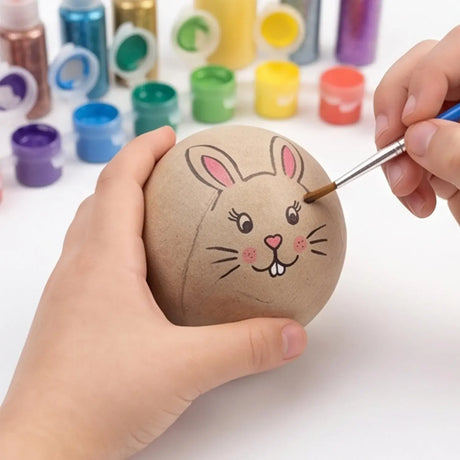 DIY Paintable Papier-mâché Balls Xmas Tree Hanging Ornaments Blank Fillable Paper Sphere