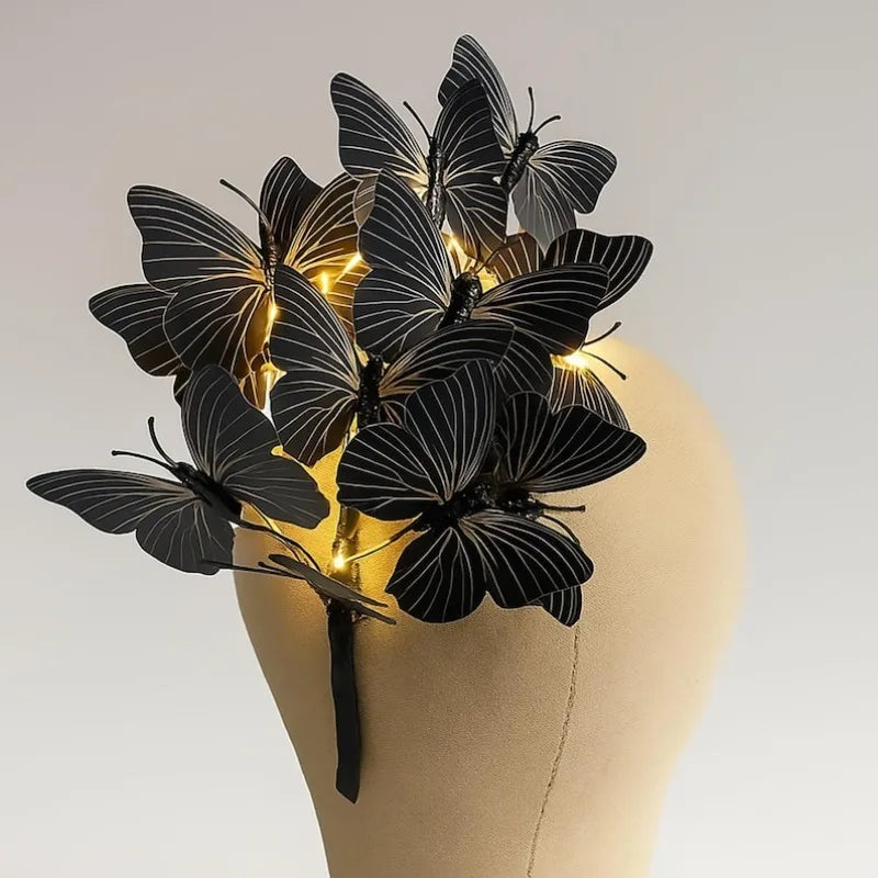 LED Butterfly Headband Fascinator