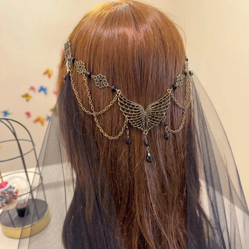 Forest Woodland Fairycore Hairchain