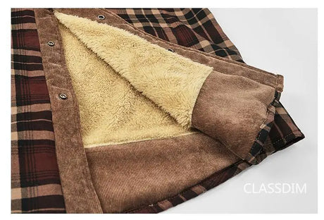 Woodsman Plaid Shirts Lightweight Fleece Jackets