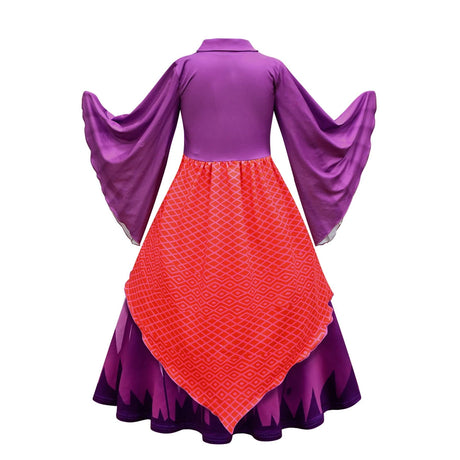 Hocus Pocus 2 Costume Girls Sanderson Sisters Children Sarah Witch Dress