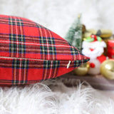 Christmas Plaid Cushion Pillow Covers Plush Pillows for Couch Sofa Living Room Decoration Nordic Home Decor