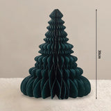 Christmas Paper Honeycomb Decorations Ball Folding Christmas Tree Table 3D Ornaments