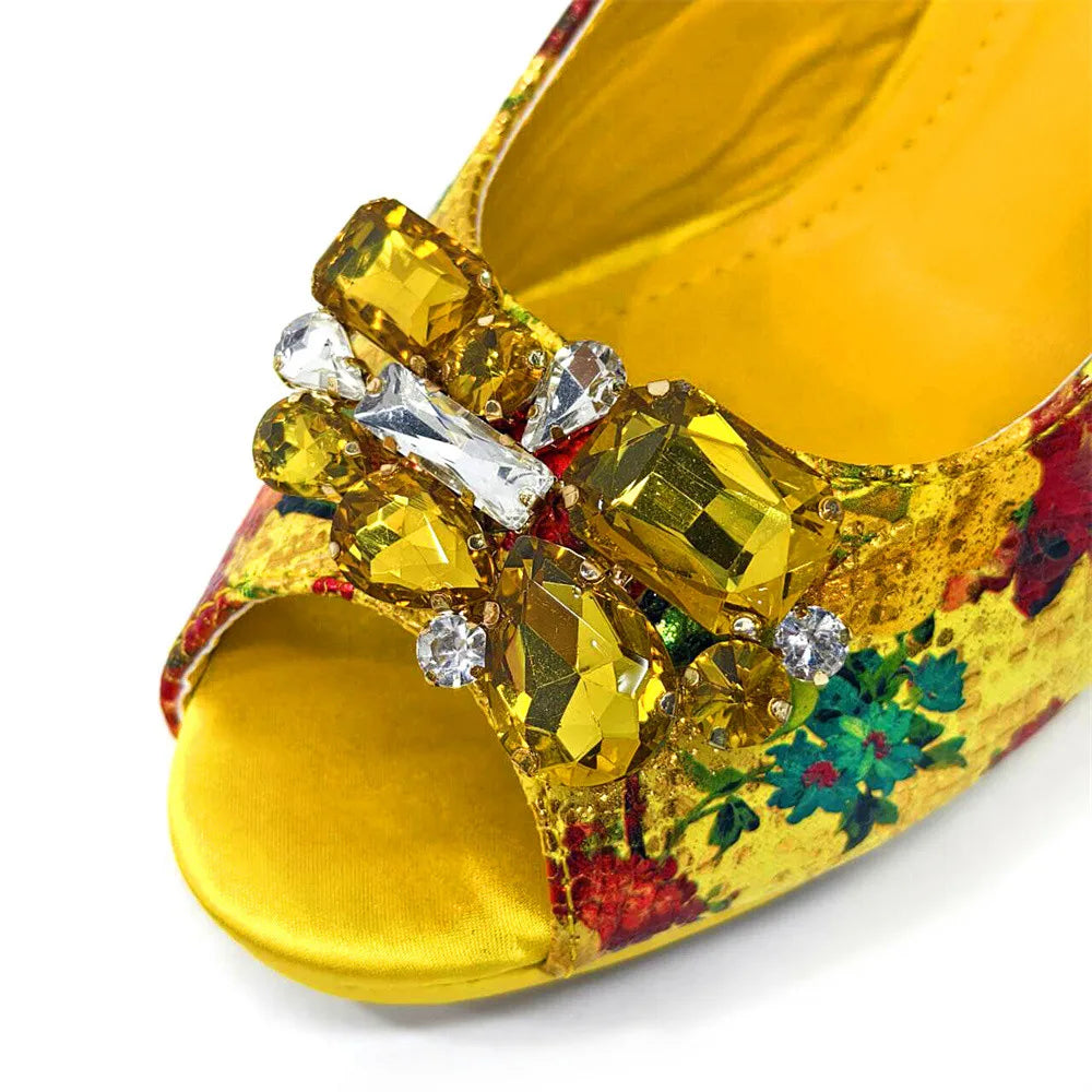 Spring Garden Party Shoes And Matching Bag Set