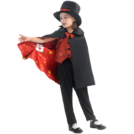 Amazing Magician Children's Book Week Costumes Sets Stage Performance Halloween Cosplay