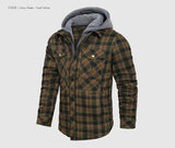 Woodsman Cotton Plaid Hooded Jacket Thick Warm Winter Plaid Shirts