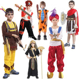 Boys Halloween Cosplay Arabian Indian Prince of Rome Egypt Kids Primitive Pirate Costumes