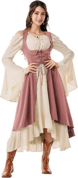 Renaissance Two Layer Peasant Dress Costume