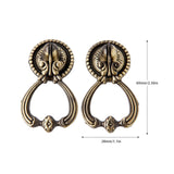 Two Antique Brass Furniture Hardware Handles Cabinet Knobs Drawer Pull
