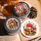 2 Sheet RUB ON Crystal Mushroom Stickers Junk Journal Craft Transfer Stickers DIY Scrapbooking Stickers