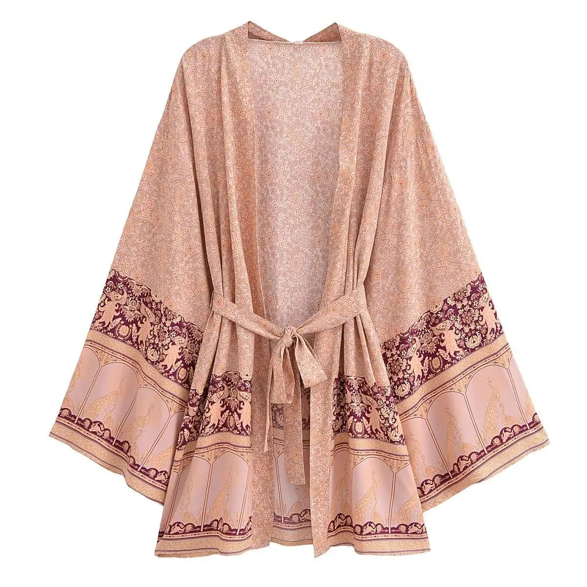 Farrah's Boho Short Kimono Robe