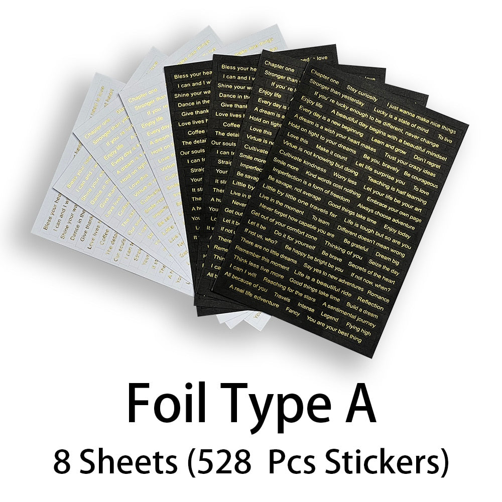 Prose Phrase Stickers Art Journalling Words Stickers Scrapbooking Material