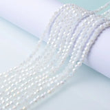 3/4/6mm Rainbow Austria Bicone Crystal Beads AB Colour Faceted Glass Beads for DIY Jewellery Making