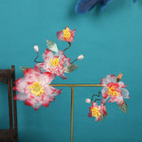 Silk Peony Hair Clip 1/2pcs Flower Hairpins Handmade Bridal Hair Accessories