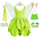 Tinkerbell Dress Girls Costumes Green Fairy