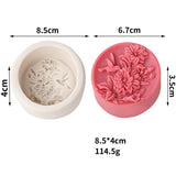 Round Peony Silicone Soap Moulds DIY Candle Resin Chocolate Ice Soap Making Tool