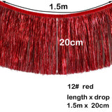 1.5m Gorgeous Fringe Tassel Banner Party Foil Garlands Wall Ceiling Decoration